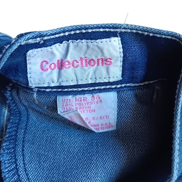 14 26x26 Vintage 1980's Girls Jeans DISCO POCKET RAYON DENIM STRAIGHT FASHION - Picture 5 of 5